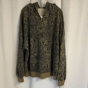 Free People We The Free ~ It’s a Vibe Printed Hoodie Oversized ~ XL ~ Snake NWT